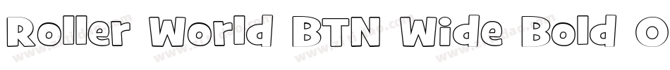 Roller World BTN Wide Bold Out字体转换